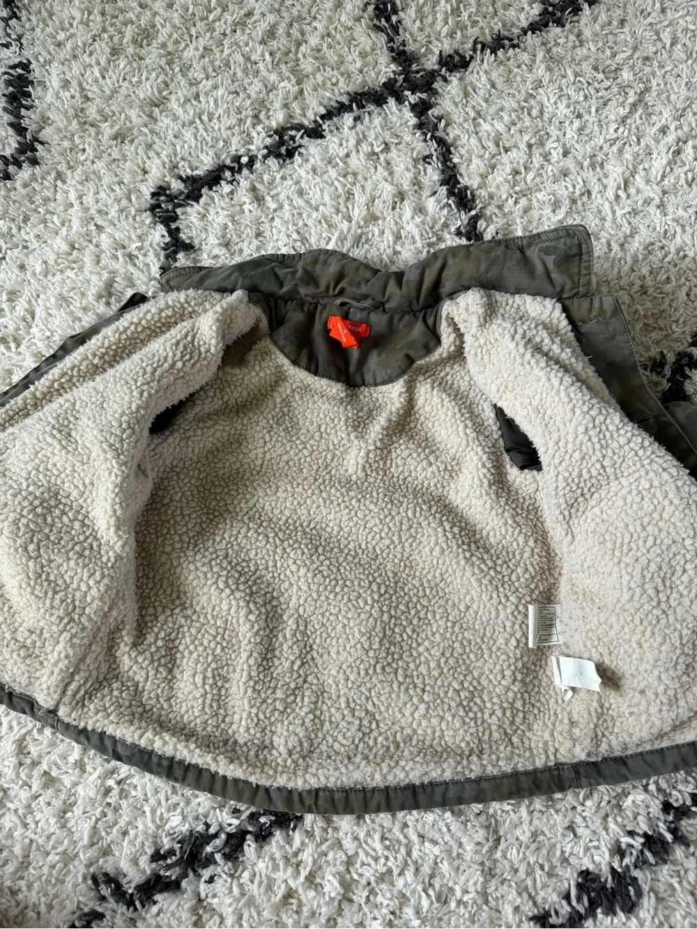 Joe Fresh Kids' Camouflage Puffer Jacket in Olive camouflage